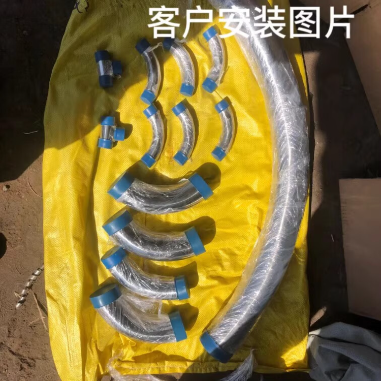塑料管帽堵盖圆形蓝色钢管保护帽内螺纹防尘封头电力管PE堵头内塞